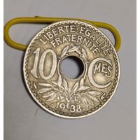 Франция 10 сантимов 1938