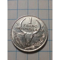 1 франк Мадагаскар 1977 год