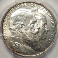 2 марки 1906 Баден MS-64 PCGS