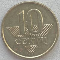 Литва 10 центов 2008 г.