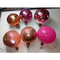 Ёлочная игрушка  , СССР .  Шарики .