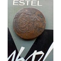 2 копейки 1766 года перечекан с 4 копеек