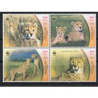 Иран 2003. Фауна WWF леопарды сцепка 4 марки  (2932)