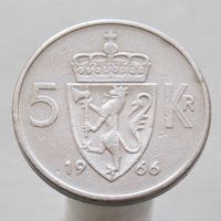 Норвегия 5 крон 1966