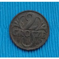 Польша. 2 гроша 1933. Нечастая. Распродажа личной коллекции