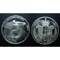 Ниуэ 10 долларов 1991 "XXV Летние Олимпийские игры - Метание диска" PROOF, серебро