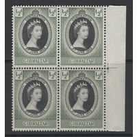 1953 Гибралтар** Коронация Королева Елизавета II  SG#144