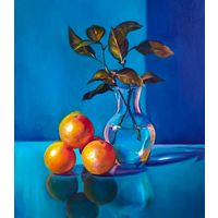 Картина маслом натюрморт для интерьера "Игра солнца"