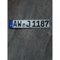 Автомобильный номер для коллекции