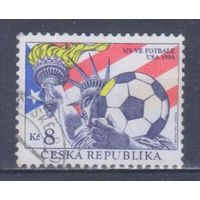 [2249] Чехия 1994. Спорт.Футбол.Чемпионат мира. Одиночный выпуск. Гашеная марка.