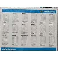 Leuchtturm ENCAP 32/33 листы для монет на 30 ячеек 39 мм! Под полуунцовки! Целая упаковка! Leuchtturm Grande ENCAP 44/45! Пачка 2 шт! Германия, Лёйхтурм, Leuchtturm! ВОЗМОЖЕН ОБМЕН!