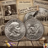 США 1 доллар 1999 года P, UNC. Сьюзен Энтони. Редкая! Сторгуй за свою цену, предложи обмен!