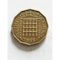 Великобритания 3 пенса 1958