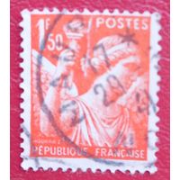 Франция, 1940 г., стандартный выпуск, богиня Ирис