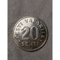 20 центов Эстония 1997 год