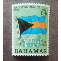 Марка Багамы 1973 год Новый флаг Дом правительства