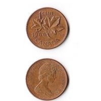 1 цент Канада 1966 года