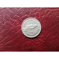 6 пенсов Новая Зеландия 1943 г.