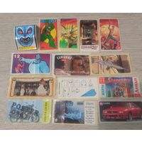 Наклейки от жвачки лот1