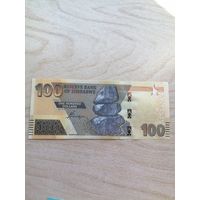 Зимбабве 100 UNC с рубля