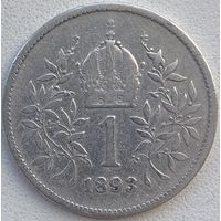 Австро-Венгрия (Австрия) 1 крона 1893 г.