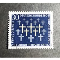 Марка Германия 1969 год 50-летие сохранения военных захоронений