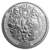 Австрия 20 евро 2018г. "200 лет Рождественскому гимну Тихая ночь". Монета в капсуле; подарочном футляре; номерной сертификат; коробка. СЕРЕБРО 22,42гр.