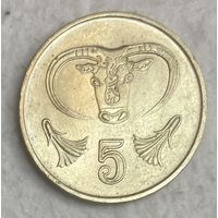Монета 5 центов 1998 год. Кипр. С рубля без МЦ