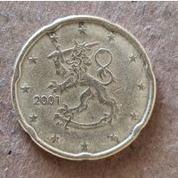 Финляндия 20 евроцентов 2001 г., KM# 102