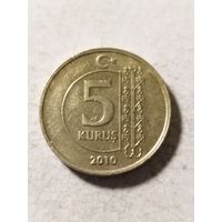 Турция 5 куруш 2010