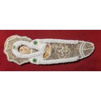 Икона Гефсиманская плащаница паломническая реликвия из Иерусалима,  клеймо, бисер.