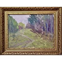 Азгур Г.Г. "Дыхание весны", 1951 г.К/М. 24,5х33 см.