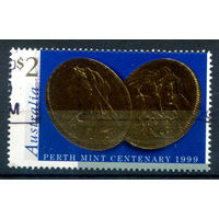 Австралия - 1999г. - золотые монеты - 1 марка - полная серия, гашёная [Mi 1824]. #3-WB-99-B-2