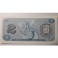 Венесуэла, 2 боливара 1989 г. Серия AK. UNC.