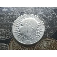10 злотых - 1932 - Ядвига - без знака под лапкой