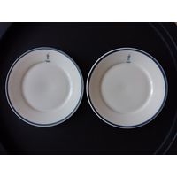 Тарелка 2 шт. Lubiana Польша фарфор символ Варшавы король Зыгмунт ІІІ Жигимонт Сигизмунт