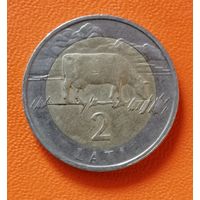 Латвия 2-я республика, 2 лата 1999 г. KM# 38