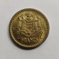 Монако 2 франка ND 1945 г.
