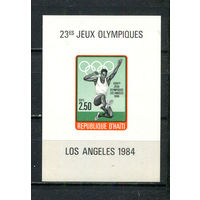 Гаити - 1984 - Летние Олимпийские игры - [Mi. bl. 54B] - 1 блок. MNH.  (Лот 56HO)-T2P26