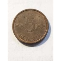 Финляндия 5 пенни 1971