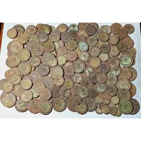 Лот монет РИ из одной находки. 426 шт. Более 2 кг