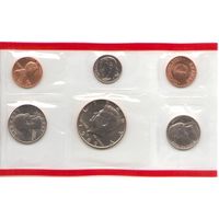 Годовой набор монет США 1989 г. двор D (1; 5; 10; 25; 50 центов + жетон) _UNC