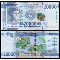 Гвинея 20000 франков образца 2015 года UNC p50 серия JM