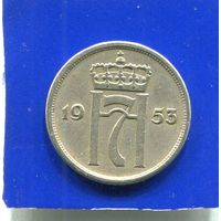 Норвегия 10 эре 1953