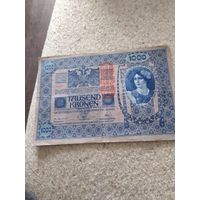 Банкнота 1000 крон Австро-Венгрия 1902