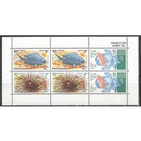 Новая Зеландия. Морская жизнь. 1978г. Mi#776-78. Klb.