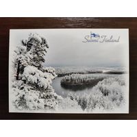 Открытка зима чистая Финляндия