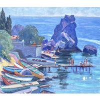 Журавков Ф.Н.;70/80см;х/м;У Черного моря