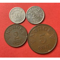 Норвегия 4 монеты