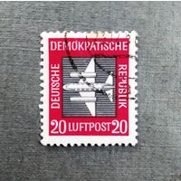 Марка ГДР 1957 год Авиапочта